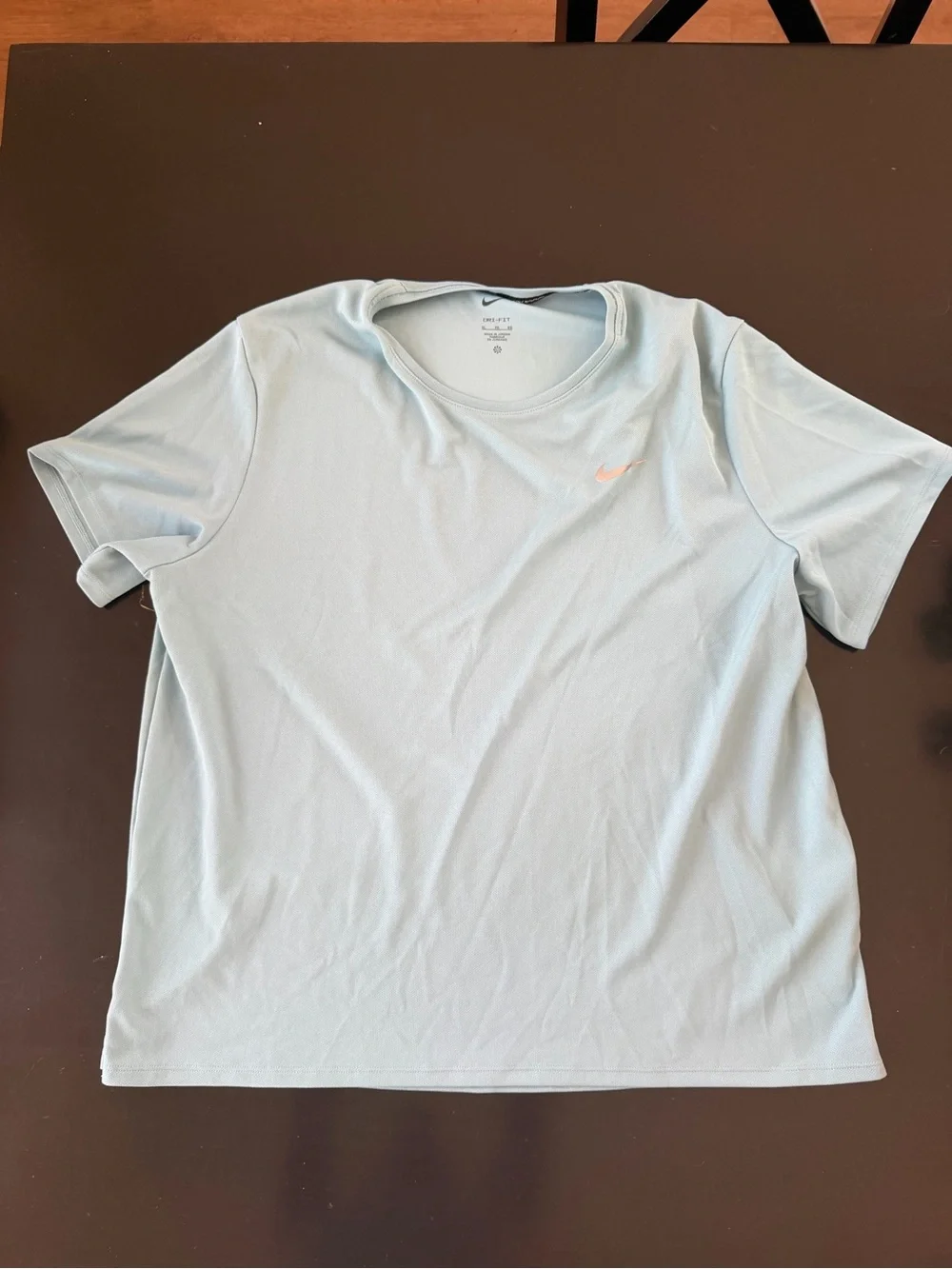 Nike Men's Dri-FIT Light Blue Performance Tee